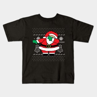 Dabbing Santa Ugly Christmas Sweater Kids T-Shirt
